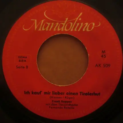 Cathrin Jacobsen / Frank Kopper - Hochzeit In Louisiana / Ich Kauf Mir Lieber Einen Tirolerhut