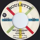7inch Vinyl Single - Cathy Carr With The Hugo Peretti Orchestra - First Anniversary / With Love