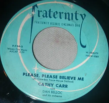 Cathy Carr - Please, Please Believe Me