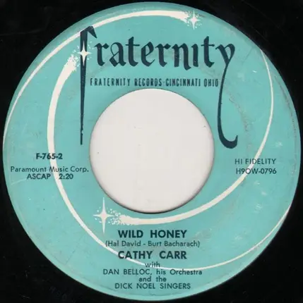 Cathy Carr - Speak For Yourself John / Wild Honey