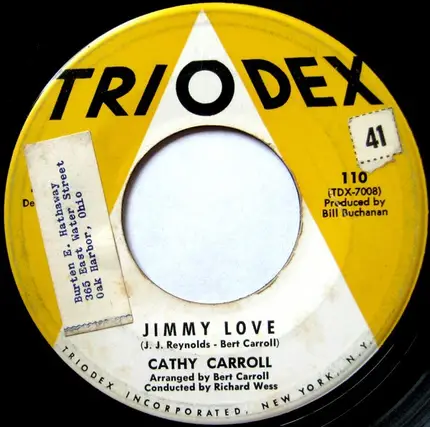Cathy Carroll - Jimmy Love / Deep In A Young Boy's Heart