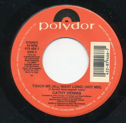 Cathy Dennis - Touch Me (All Night Long)