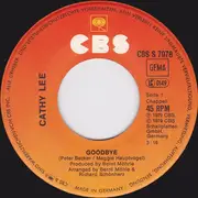7inch Vinyl Single - Cathy Lee - Goodbye