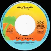 7inch Vinyl Single - Cat Stevens - Lady D'Arbanville / Katmandu - orange labels, no labelcode
