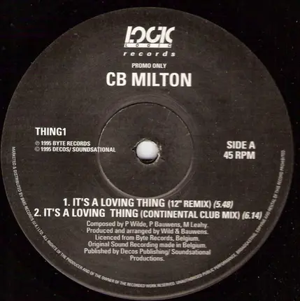 CB Milton - It's A Loving Thing