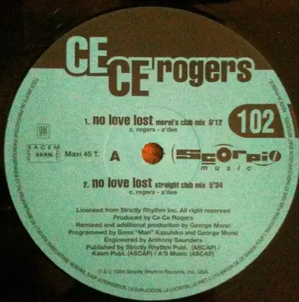 Ce Ce Rogers - No Love Lost