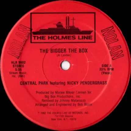 Central Park Featuring Nicky Pendergrass - The Bigger The Box