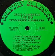 LP - Cecil Campbell & Cecil Campbell's Tennessee Ramblers - Steel Guitar Classics - Mono