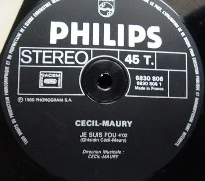 Cécil Maury - Je Suis Fou