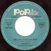 7inch Vinyl Single - Cécile Devile - Die Liebe Kommt Aus Paris - Mono