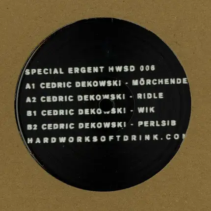 Cédric Dekowski - Special Ergent