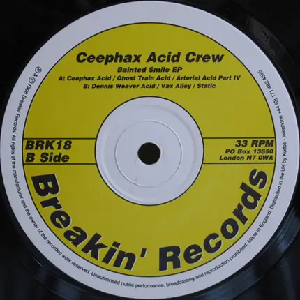 Ceephax Acid Crew - Bainted Smile EP