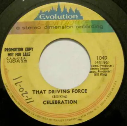 Celebration - Anthem (We The People) / That Driving Force
