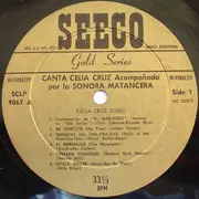 LP - Celia Cruz - Canta Celia Cruz (Celia Cruz Sings) - Mono, Gold Labels