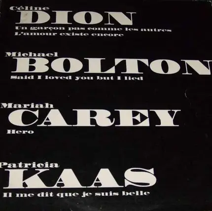 Céline Dion / Michael Bolton / Mariah Carey / Patricia Kaas - Compilation Clubs Columbia