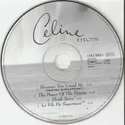 CD Single - Céline Dion - Because You Loved Me (Theme From 'Up Close & Personal')