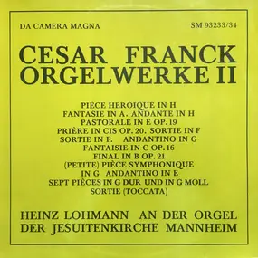 César Franck - Orgelwerke II