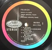 LP - César Franck , Johannes Brahms - Sonata In A Major / Sonata No. 3 In D Minor, Op. 108