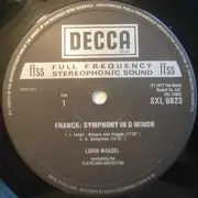 LP - César Franck (Maazel) - Symphony In D Minor; Symphonic Variations for Piano & Orchestra