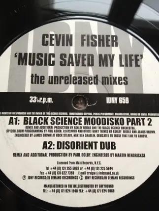 Cevin Fisher - Music Saved My Life (The Unreleased Mixes)