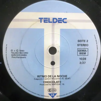 Chocolate - Ritmo De La Noche (Rap Attack-Mix)