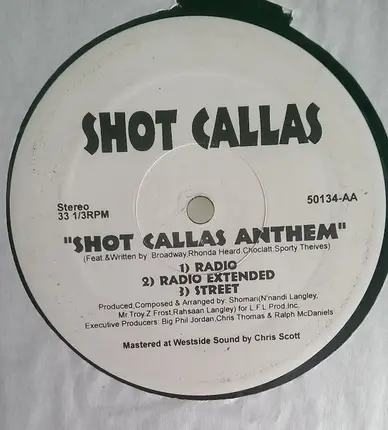 Choclatt / Shot Callas - The Deadly Kiss / Shot Callas Anthem