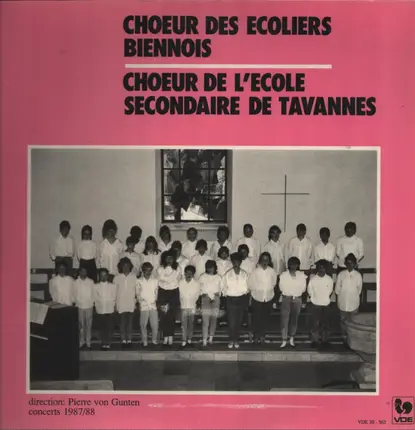 Choeur Des Ecoliers Biennois , Choeur De L'Ecole Secondaire De Tavannes - Concert 1985