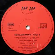 LP - Chor Mark Nerkum Und Orchester Mark Nerkum - Schlager-Menü Folge 2