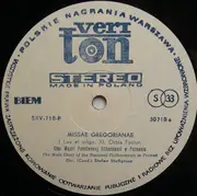 LP - Chór Chłopięcy I Męski Państwowej Filharmonii W Poznaniu - Missae Gregorianae