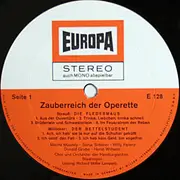 LP - J. Strauss / Millöcker / Zeller - Zauberreich Der Operette