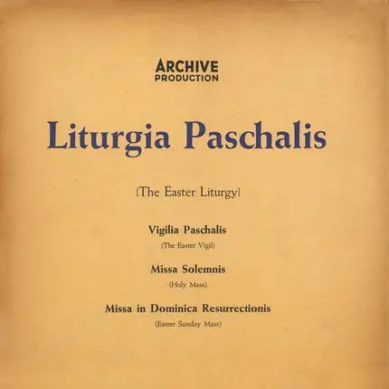 Chor Der Mönche Der Benediktiner-Erzabtei St. Martin, Beuron - Liturgia Paschalis