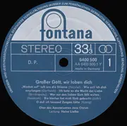 LP - Chor des Apostelamtes Jesu Christi - Großer Gott, Wir Loben Dich