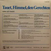 LP - Chor Des Collegium Musicum - Tauet, Himmel, den Gerechten - Lieder Zum Advent