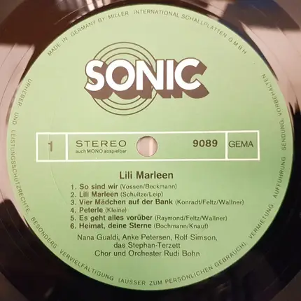 Chor Und Orchester Rudi Bohn - Lili Marleen