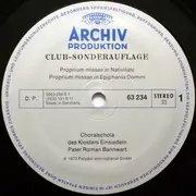 LP - Choralschola Kloster Einsiedeln - Gregorianischer Choral (Gesänge Des Proprium Missae)
