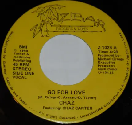 Chaz Carter - Go For Love