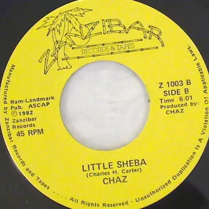 Chaz Carter - I Want To Talk To You / Little Sheba