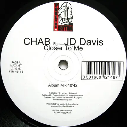 Chab Feat. JD Davis - Closer To Me