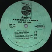 LP - Chad & Jeremy - Yesterday's Gone - US MONO