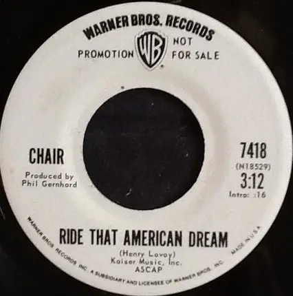 Chair - Greater Miami Subterranean Rock Revival / Ride That American Dream