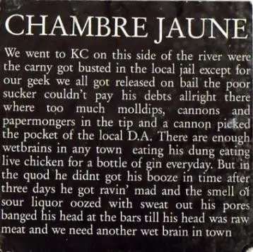 Chambre Jaune - K.c.
