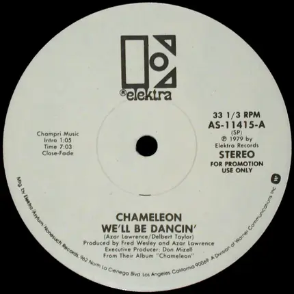 Chameleon - We'll Be Dancin'