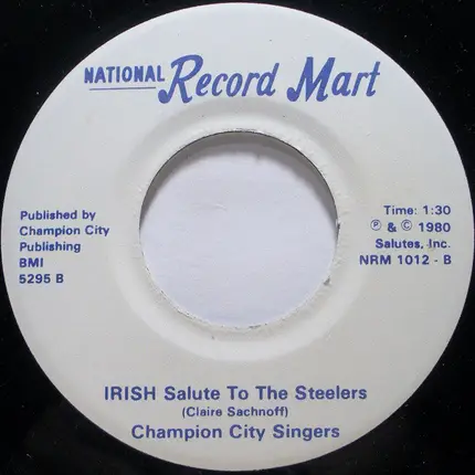 Champion City Singers - Italian Salute To The Steelers