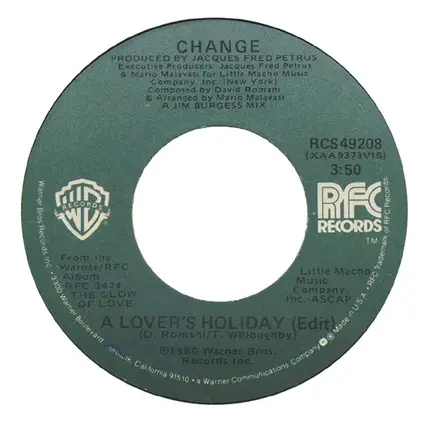 Change - A Lover's Holiday