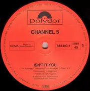 12inch Vinyl Single - Channel 5 - Isn't It You