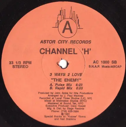 Channel 'H' - 3 Ways 2 Love