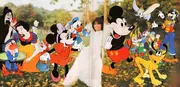 LP - Chantal Goya - Voulez-Vous Danser Grand-Mère? / Allons Chanter Avec Mickey - Gatefold