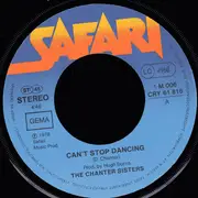 7inch Vinyl Single - Chanter Sisters - Can't Stop Dancing