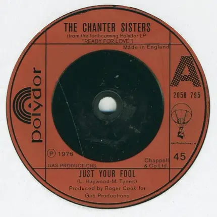 Chanter Sisters - Just Your Fool/History