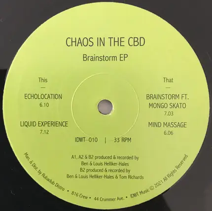 Chaos In The CBD - Brainstorm EP